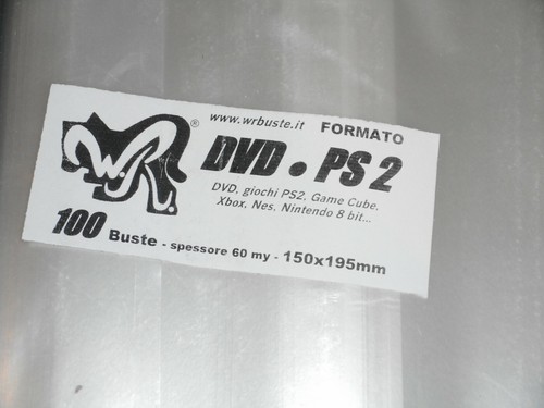 100 buste dvd ps2 - buste,